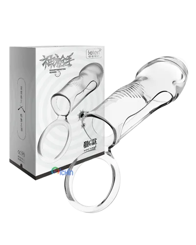 Leten SHARPSHOOTER Transparent Soft Strap-on Condom