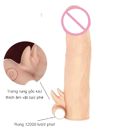 Leten Soft Strong Vibrating Small Size Penis Sleeve