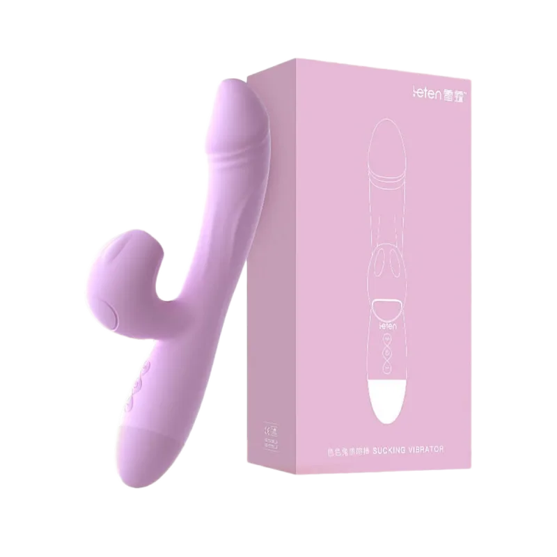 Leten Sucking Vibrator Double Head Massager