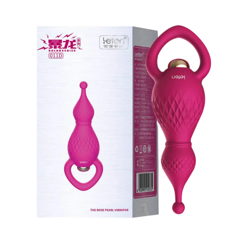 Leten The Rose Pearl Anal Vibrator Textured Stimulation