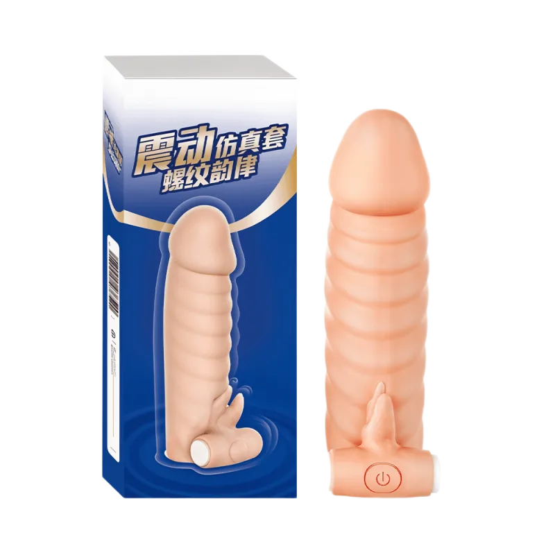 Leten Thread Rhythm Textured Condom - Strong Vibration Effects