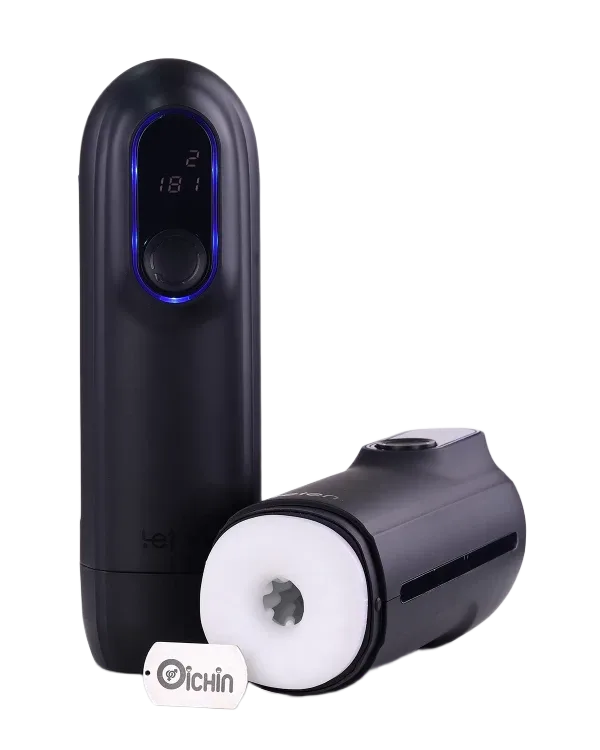 Leten Thrusting Black Hole Dual LED Screen Smart Masturbator