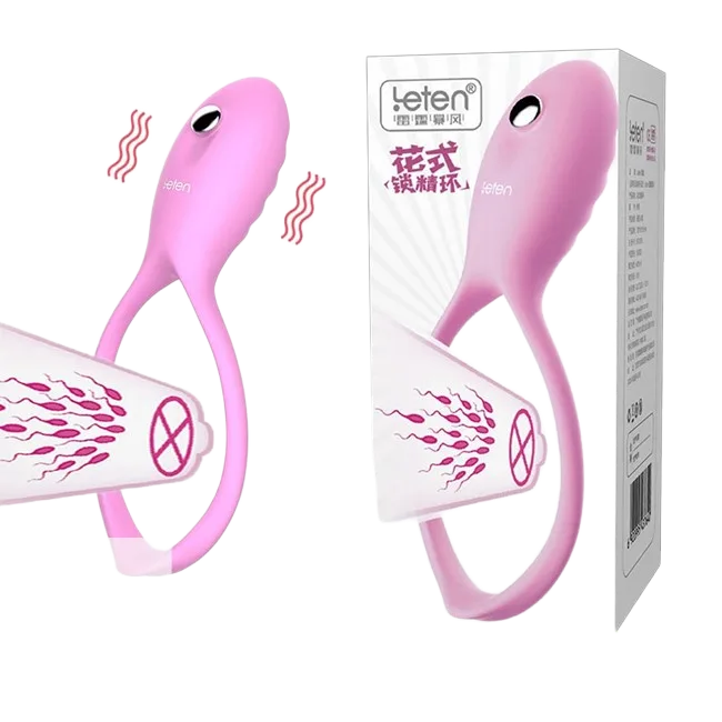 Leten Vibe Men’s Love Ring Soft Silicone for Stronger Erection