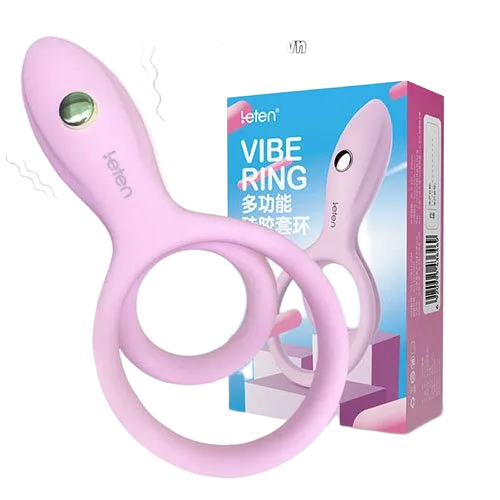 Leten Vibe Ring Penis Cock Ring Clitoral Licking Pleasure Booster
