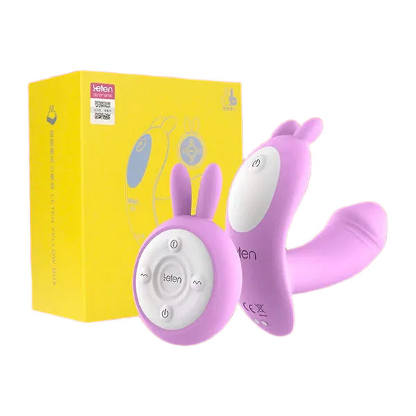 Leten Wearable Bunny Ear Panty Vibrator 10-Speed Heating
