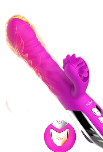 Leten Wheels Multi Function Vibrating Dildo Heating Massage