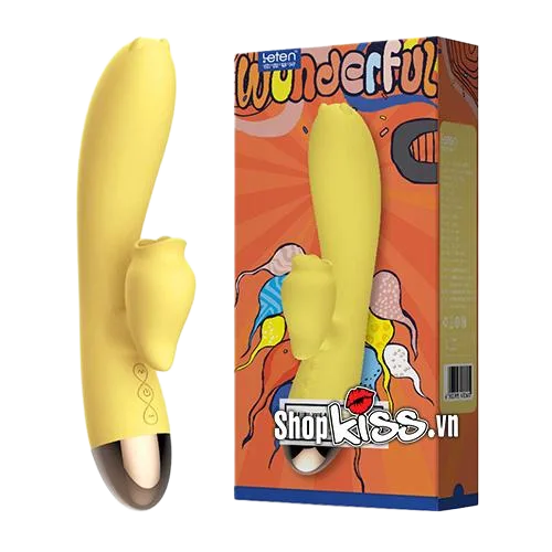 Leten Wonderful Vibrating Tongue Dildo Female Masturbation Aid