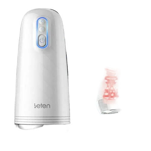 LetenZ9Silicone14ModesRechargeableVibratingDildo