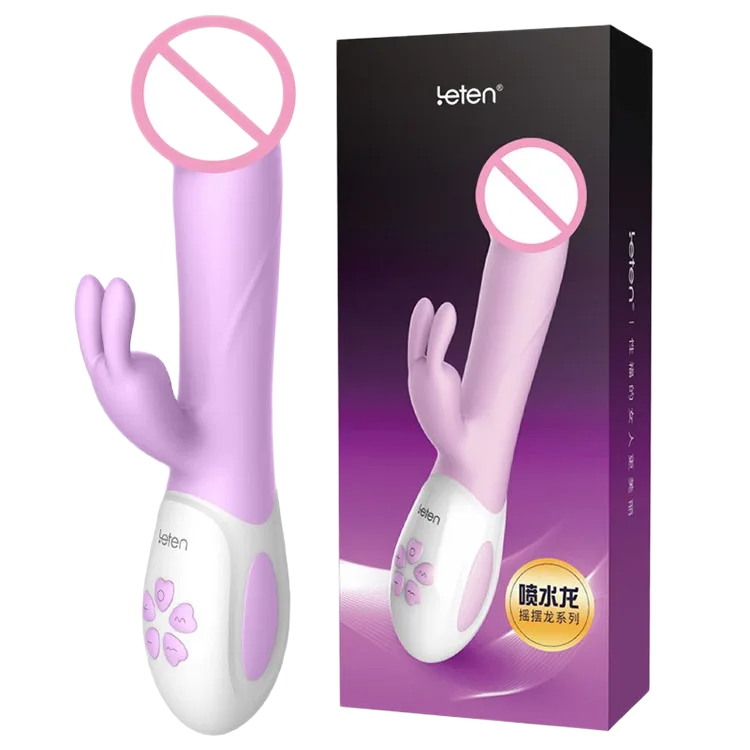Leten Swing 360° Rotating Heated Silicone Vibrator for Couples