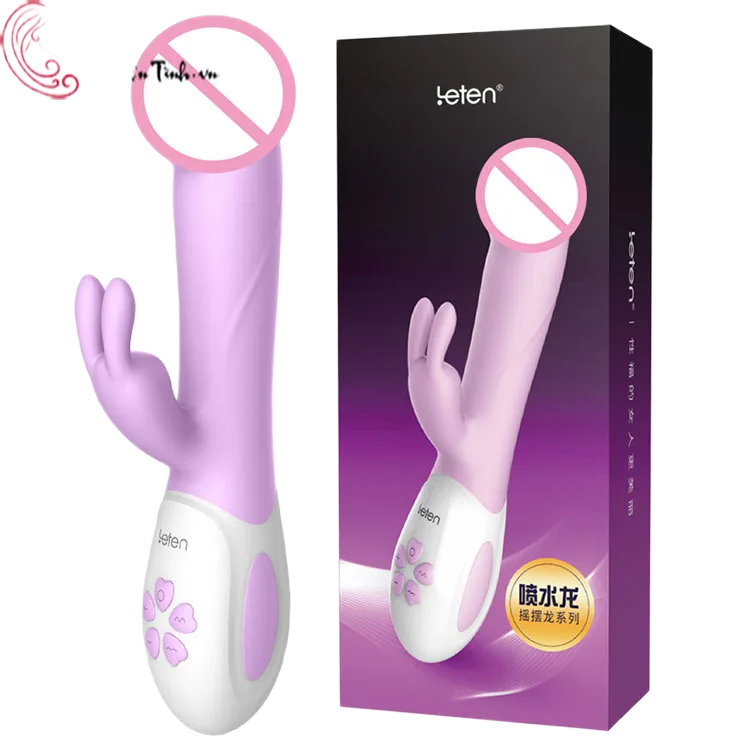Leten Swing Warming 360° Rotating Vibrating Realistic Dildo