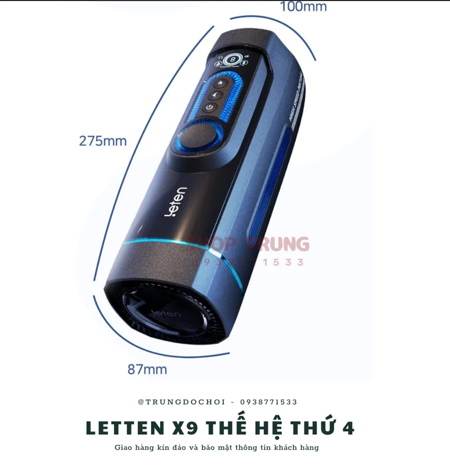 Leten X9 Powerful Piston Male Masturbator 10 Speeds — photo 5