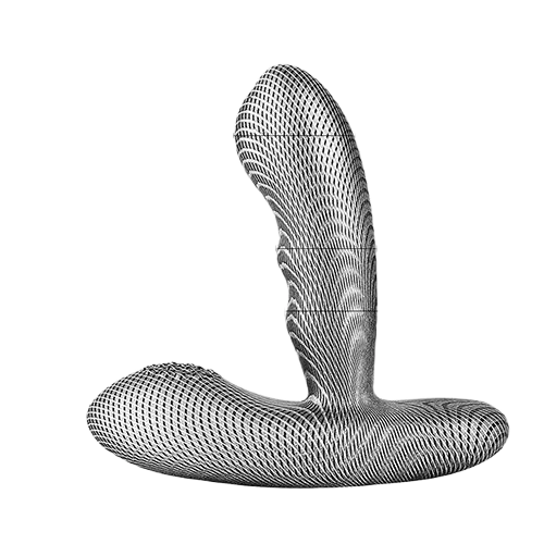 Levett Striped Carbon Fiber Anal Massager for Prostate