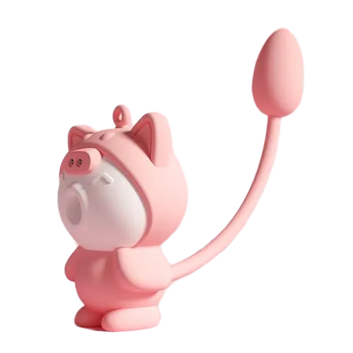Libo Cute Cat Dual-Head Sucking Vibrator Female Massage Toy