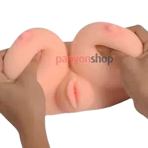 Lifelike Half Body Male Masturbator Big Boobs Silicone