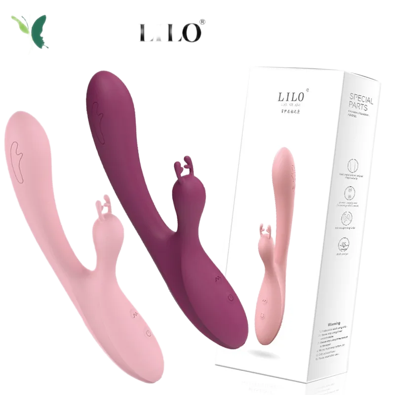 LILO Dual Motor Massage Wand 10 Speeds Premium Silicone Relaxation