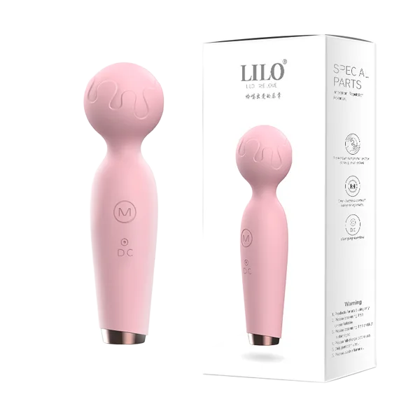 LiLo Mini Massage Wand 10 Vibration Modes Quiet Waterproof