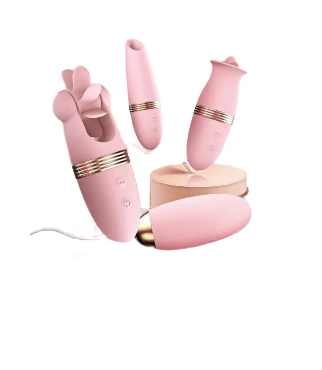 LiLo Triple Head Masturbation Egg Vibrator Licking Suction Combo