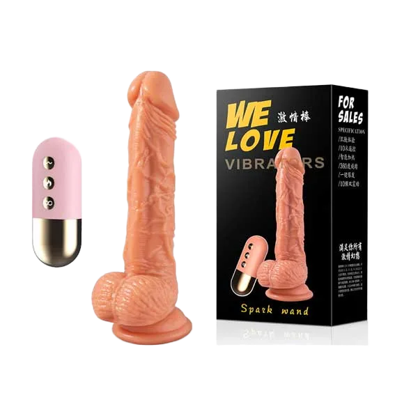 LiLo We Love Wall Mount Vibrating Dildo Heated 10 Modes