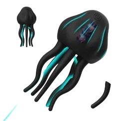 Little Jellyfish Octopus Shape Vibrator 10 Modes 2-in-1