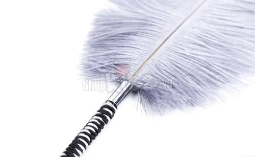 Ostrich Feather Sensual Pleasure Tickler Couples Pain Play — photo 4