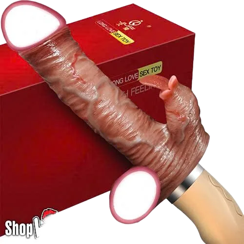 Long Love Silicone Vibrating Thrusting Rabbit Sex Toy 15cm