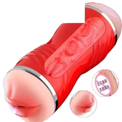 Long Menstrong 5D Dual-End Masturbation Cup Realistic Tight Texture
