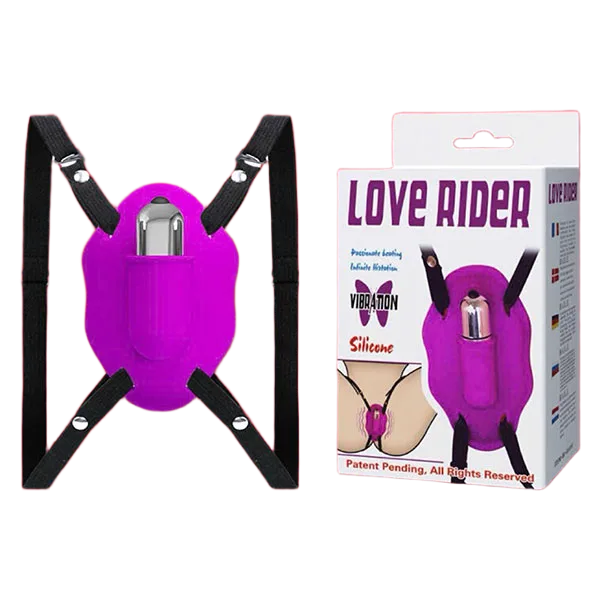Love Rider 10-Speed Strap-on Vibrator Pleasure Toy