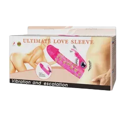 Love Sleeve Ultra Stimulating Vibrating Condom Double Ended
