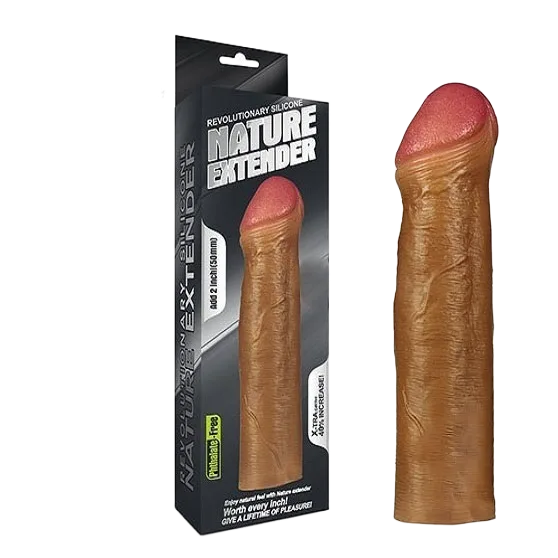 Love Toy 5cm Natural Soft Silicone Penis Sleeve Extender