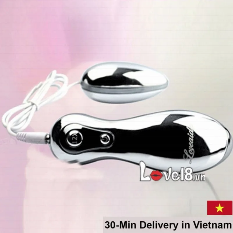 LoveAider Chrome-Plated Mini Love Egg 12 Vibration Modes