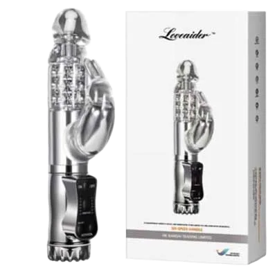 Loveaider DV17 Rotating Vibrating Female Dildo White