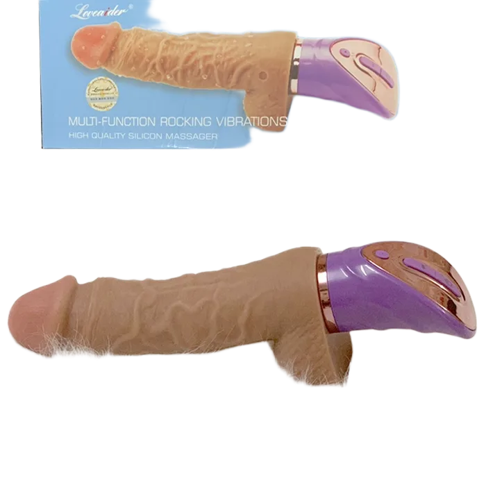 Loveaider handheld vibrating dildo soft rocking warming for women