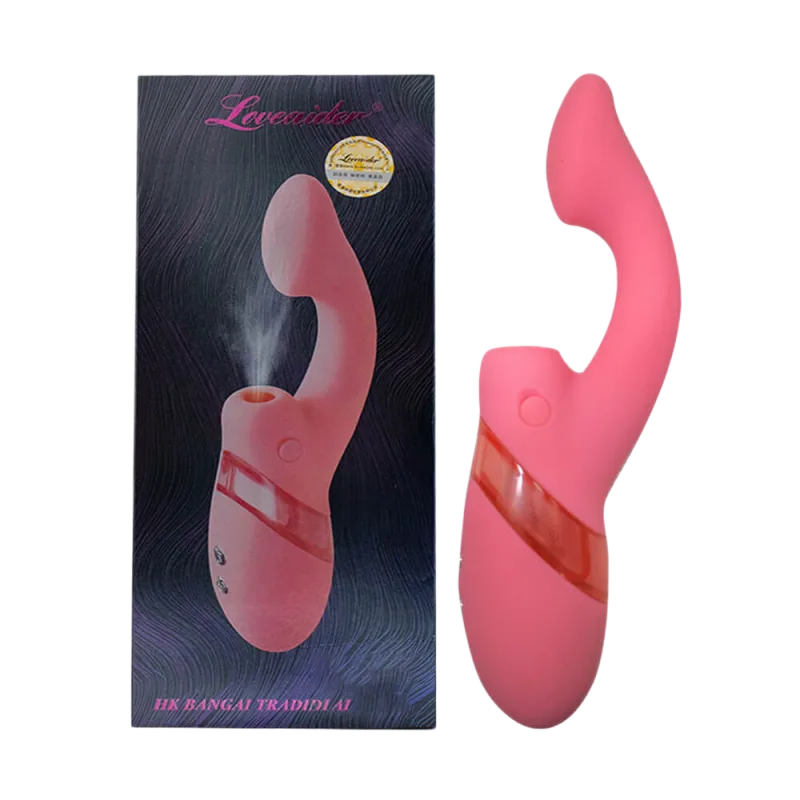 Loveaider Pink Water Spray Multi-mode Vibrator Female Sex Toy Intense