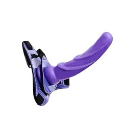 Loveaider Purple Strap-On Vibrator Sensual Pleasure for Beginners