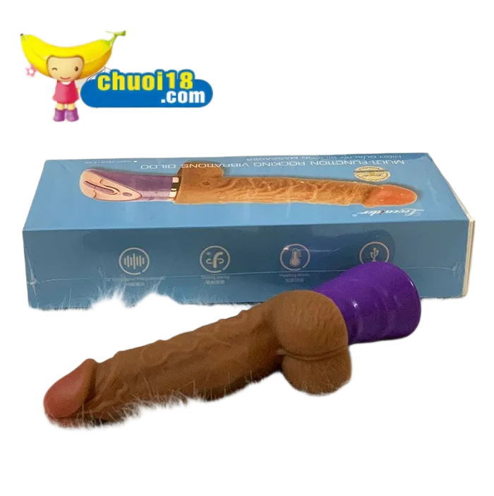 Loveaider Realistic Silicone Dildo with Heating Vibration