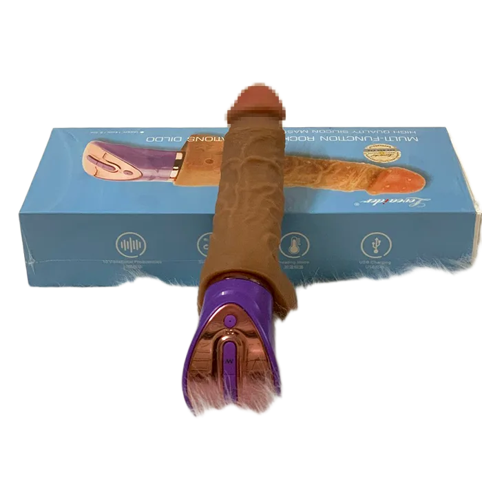Loveaider Rocking Soft Silicone Vibrating Dildo for Female Pleasure