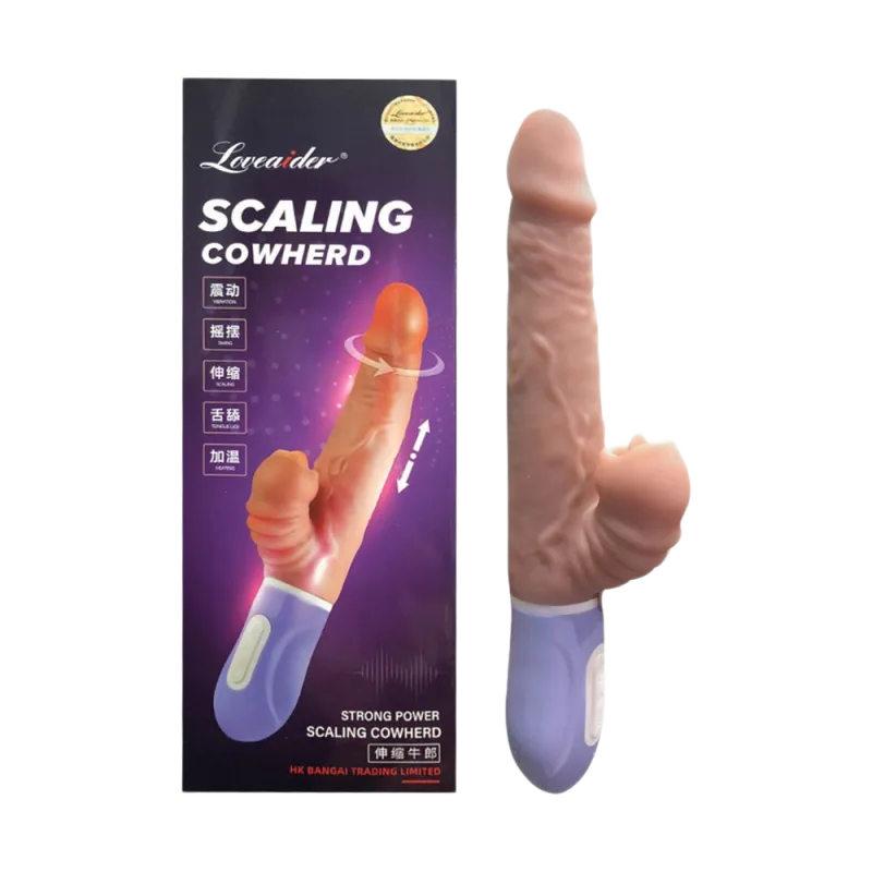 Loveaider Scaling Cowherd Multifunctional Silicone Realistic Dildo