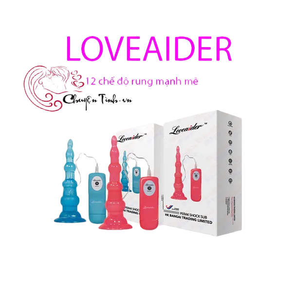 Loveaider Silicone Suction Wall Anal Bead Vibrator