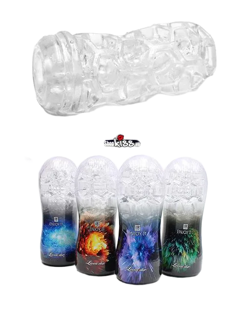 LoveAider Transparent Male Masturbator Compact Pleasure