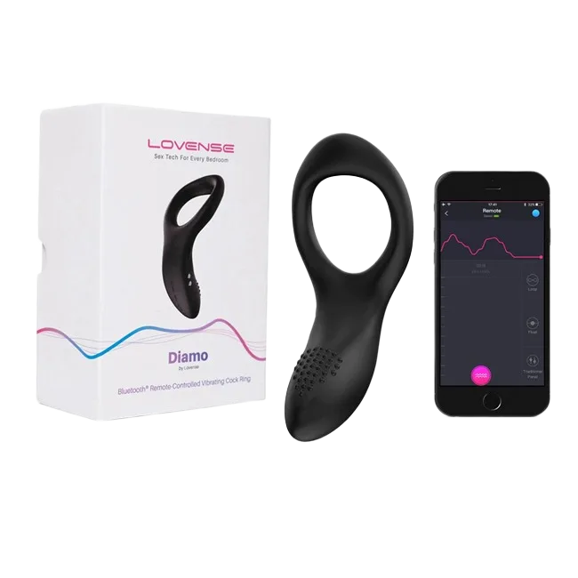 Lovense Diamo App Controlled High End Vibrating Cock Ring