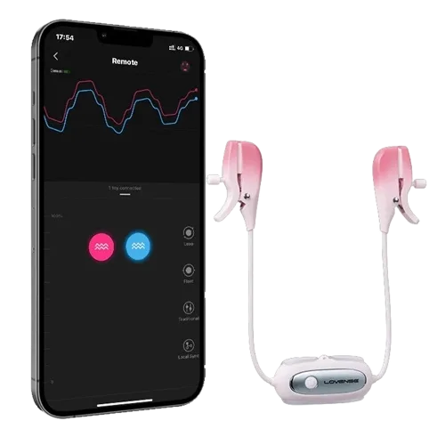 Lovense Gemini Premium Nipple Clamp Remote Controlled