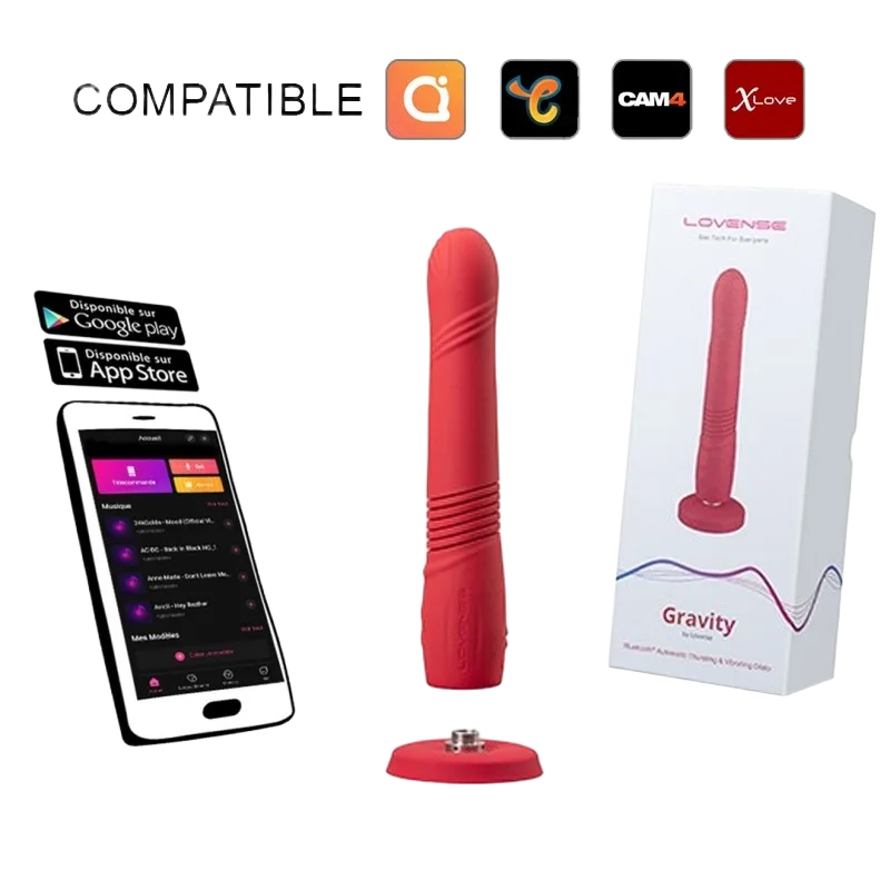 Lovense Gravity App-Controlled Multi-Speed Dildo