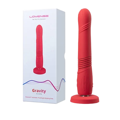 Lovense Gravity Auto Thrusting Vibrating Dildo App
