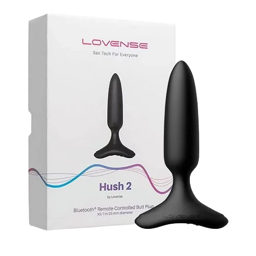 Lovense Hush 2 App-Controlled Powerful Vibrating Anal Plug
