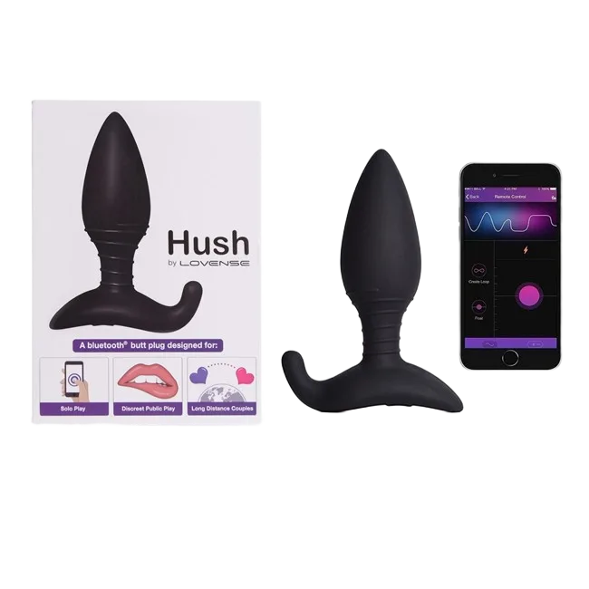 Lovense Hush Premium Remote Control Anal Toy Silicone
