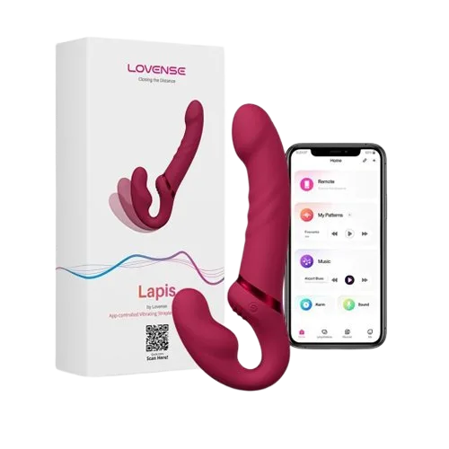 Lovense Lapis Double-Ended Dildo Lesbian Couples Adult Toy