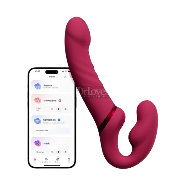 Lovense Lapis Dual End Vibrating Masturbator Waterproof App