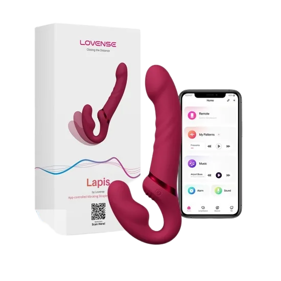 Lovense Lapis Dual Motor App Connected Lesbian Vibrator