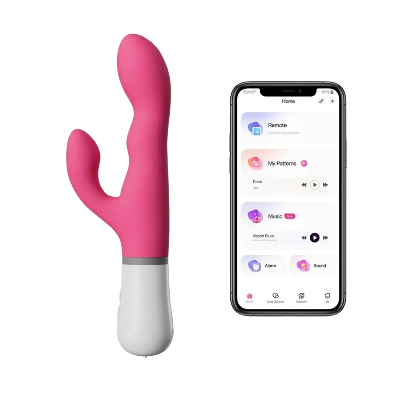 Lovense Premium Smart Vibrating Dildo Phone Control Worldwide Fun Toy