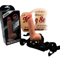 Lovetoy 20cm Strap-On Dildo Lesbian Couple Pleasure Device